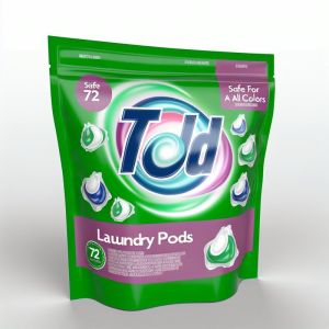 Convenient Laundry Pods for Cleaning Safe For Colors 72 Count Package Size