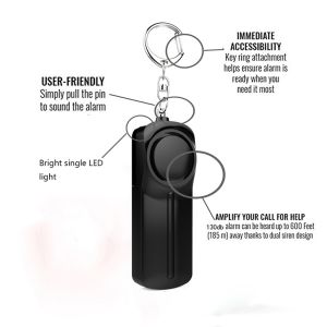 Security Self defense Alarm 130db Led Flashlight Personal Alarm For Women Self