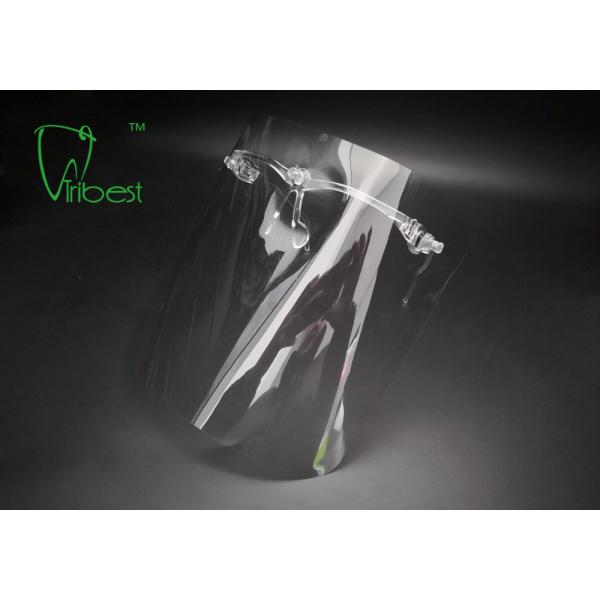 Full Transparent Dental Protective Wear , Clear Face Shield Visor With Frame