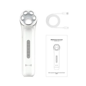 China Facial Microcurrent Beauty Device Electric EMS Face Clean Toning Red Blue Light Rejuvenation Lift Remove Wrinkles Machine on sale