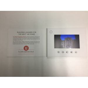 Custom design 7inch lcd screen video brochure card video booklet video book for