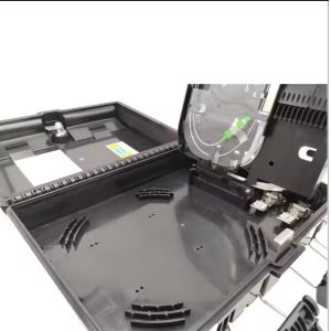 16 Core ODB NAP Terminal Box Black Wall-Mounted FTTH Outdoor Fiber Optic