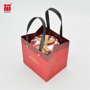 Round 350g 1.5mm Cardboard Gift Boxes With Ribbon Bow On Lid ODM
