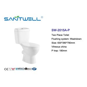 Comfortable Chazhou New Popular Close Coupled Toilet Washdown Wc With P Trap