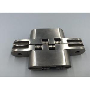 Self Closing Mortise Mount 180 Degree Hidden Hinge Stainless Steel With Spring