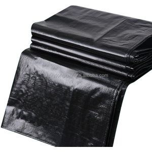 Polyethylene Black PE Tarpaulin for Rainproof and UV Resistance Width 2-11m