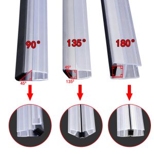 10mm 135° Shower Door Magnetic Seal Strip collision resistance