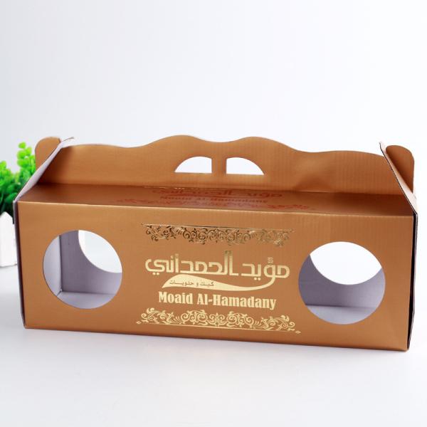Quality Gloss Varnish Custom Corrugated Boxes Height Weight Capacity Flexible With Window wholesale