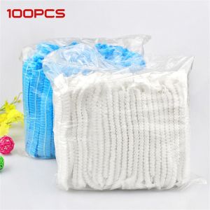 Non Woven Clip Bouffant Hats Disposable Hair Caps Dust Proof Breathable