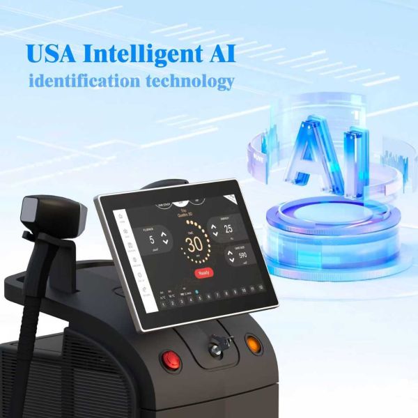Quality AI Intelligent Skin Analysis System Diode Laser Hair Removal Machine 4 Wave Diode Laser 3000W Ice Titanium Platinum Laser wholesale