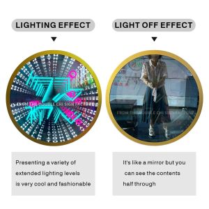 Custom Advertising Luminous Words Infinity Mirror Neon Sign with 3D Realistic