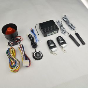 Car security alarm system smart button engine starter with PKE Keyless entry