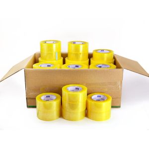 Custom BOPP Adhesive Tape Clear Yellow Electrical Tape
