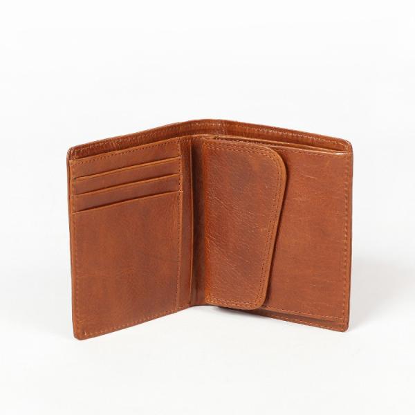 Multi-Card Slot Men's Wallet with RFID Protection and Genuine Cowhide Leather Material