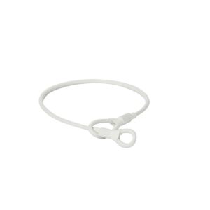 1.8mm Dia EAS Lanyard One-loop , Black / White Plastic Edge EAS System HAX201