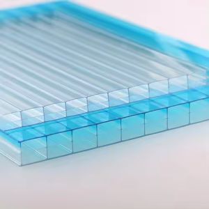 Clear 16mm 4x8 Polycarbonate Panel Pc Material Plastic Four Layers Hollow Poly