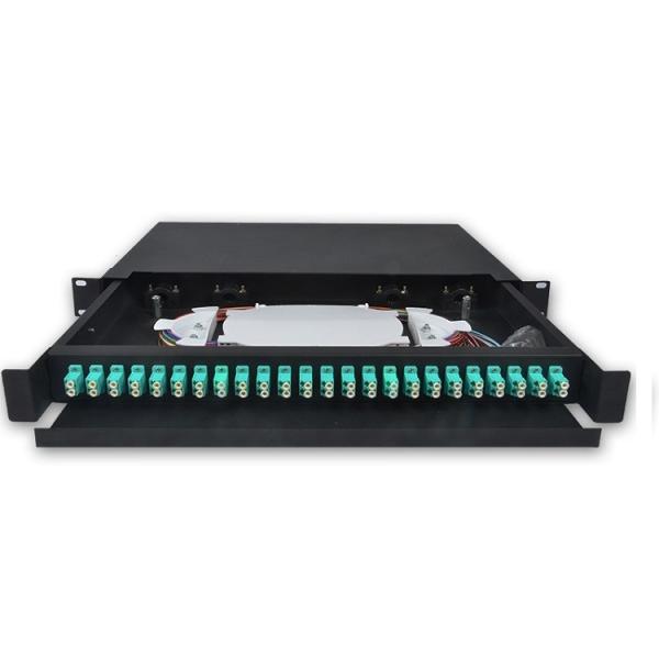 Quality Cold Rolled  ODF Optical Distribution Box Drawer 24 Port Light Weight wholesale