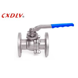 DIN Standard Split Body Low Platform 2pc Ball Valve PTFE PPL Soft Seat