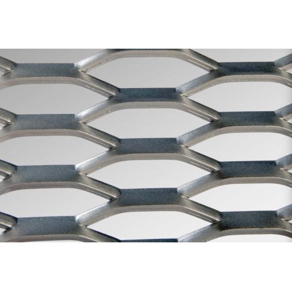 Interior Partition Galvanized Stainless Steel Expanded Metal Mesh PVDF 4mm Thickness