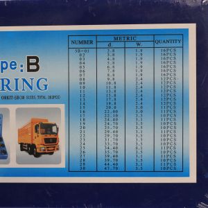 382 Pcs NBR 70 Shore V-Type Combined Oil Seal Kit for Red Inch O-Rings and V