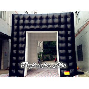 Black Exhibit Tunnel, Inflatable Advertising Tent for Advertisement