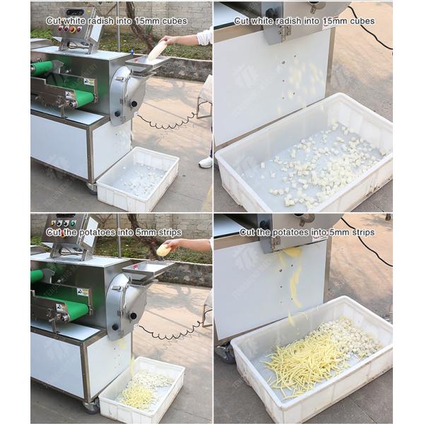 Double head vegetable cutting machine papaya chieh qua pumpkin wax gourd Ginger Potato Carrot radish Taro Sweet potato Yam onion Greens Lettuce Cao