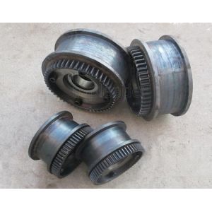 Customized single double flange casting wear-resisting train wheel