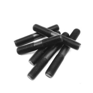 Fastener Double End Studs Threaded Rod Stud Bolt Black Zinc High Strength Grade