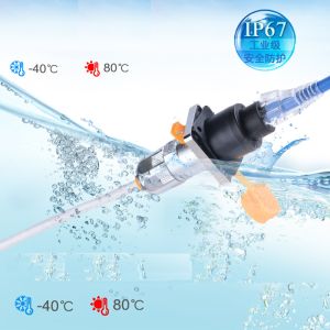 RJ45 8P8C Waterproof IP65 Plug Panel Mount Socket Network Cable Connector