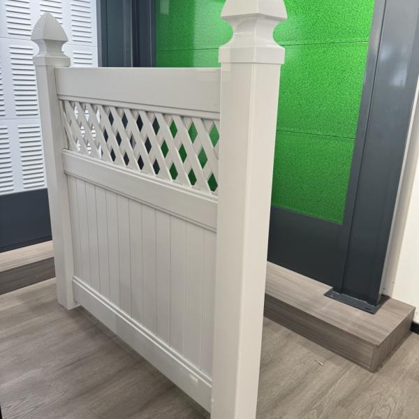 Quality Sustainable Vinyl Fence Pannels Column 2590mm Garden Fence Panels Pvc wholesale