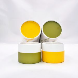 Custom Printed Perfume Cylinder Tube Box Aromatherapy With Paper Insert