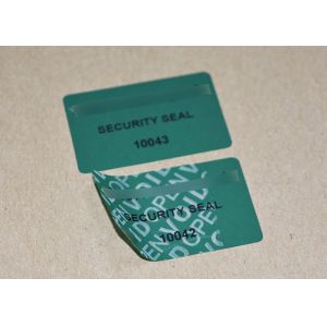 PET Non Residue Stickers Void Seal Indicator VOID OPEN Evident Type For Security
