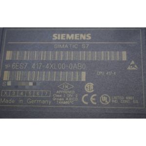 Cheap SIEMENS 6ES7417-4XL00-0AB0 SIMATIC S7-400, CPU 417-4 4 MB WORK MEMORY (2 MB CODE; 2 MB DATA) 1 MPI 12 MBIT/S for sale