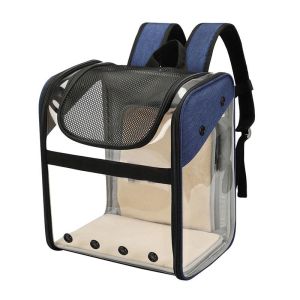 PVC Completely Transparent And Foldable Breathable Pet Travel Carrier Cat
