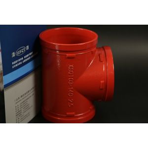 Corrosion Resistant Mechanical Grooved Tee / Easy To With Groove Type Clamps