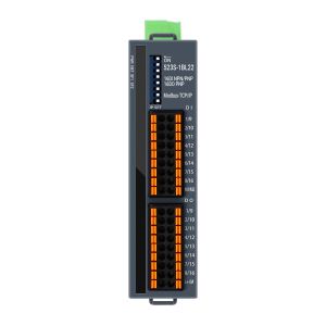 TCP/IP Modbus I/O Slave Module NPN and PNP supported 16 Port DI DO DIN Mounted