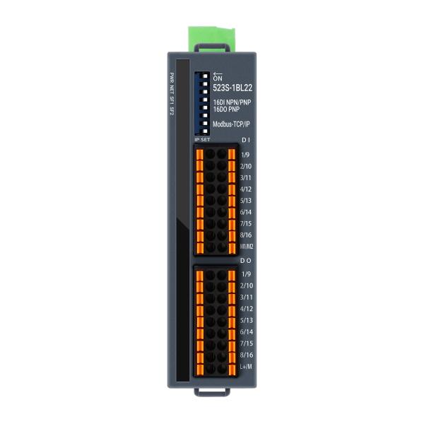 Quality 16 Port TCP/IP Modbus I/O Slave Module NPN And PNP Supported DI DO DIN Mounted wholesale