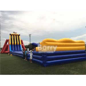 China EN14960 0.5mm PVC Giant Inflatable Slide 0.55mm / 18 Oz PVC Tarpaulin Durable on sale
