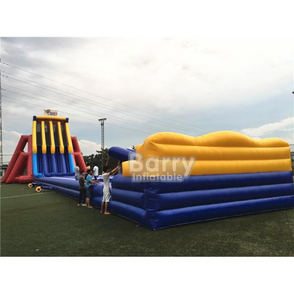 Quality EN14960 0.5mm PVC Giant Inflatable Slide 0.55mm / 18 Oz PVC Tarpaulin Durable wholesale