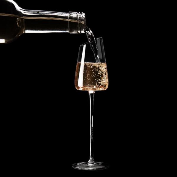 Custom Laser-Engraved Logo 6-10oz Luxury Crystal Champagne Events Flutes – Commercial-Grade& Stylish