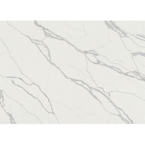 Indoor Decorative Countertops Calacatta Quartz Stone Scratch Resistant
