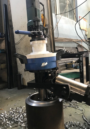 Pneumatic Stainless Steel Pipe Cutting And Beveling Machine Cold Groove Machine No Burr