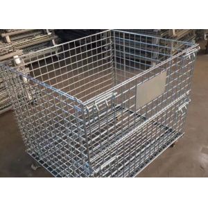 Customized Q195 steel Stackable Wire Mesh Baskets Wire Mesh Storage Boxes