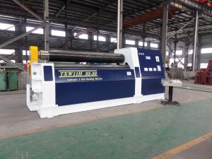 Cheap Hydraulic 3 Roll Bending Machine , 25 - 30 mm Thickness Plate Rolling Machine for sale