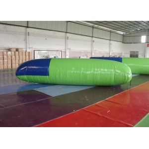 Cheap 0.9mm PVC Inflatable Jumping Toys Blob Water Launcher With EN14960 for sale