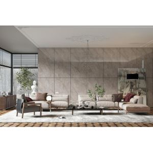 Light Yellow 900x1800mm Polished Glazed Porcelain Tile