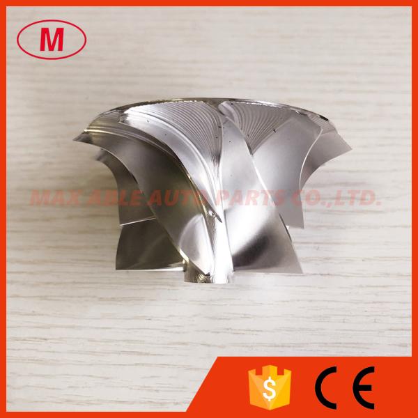 RHF55 48.62/65.00mm 5+5 Blades high performance milling/aluminum 2618/billet turbo compressor wheel