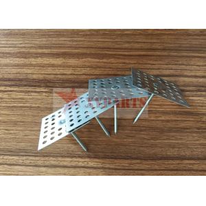 50X50mm Galvanized Perforated Base Insulation Hanger Pin With Self-Locking