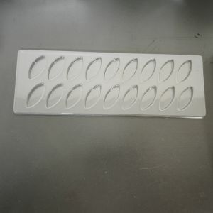 China Customized pet plastic eclair transparent tray vacuum formed Calisson insert packaging on sale