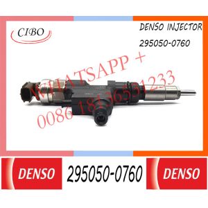 Genuine new fuel injector 295050-0760 for HINO N04C 23670-E0250 23670-E0380